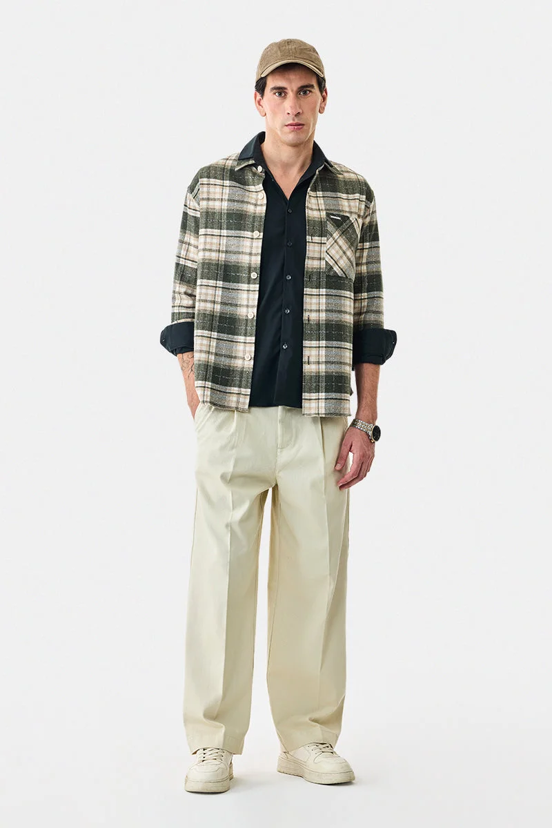 SNITCH Plaid Relaxed Fit Overshirt